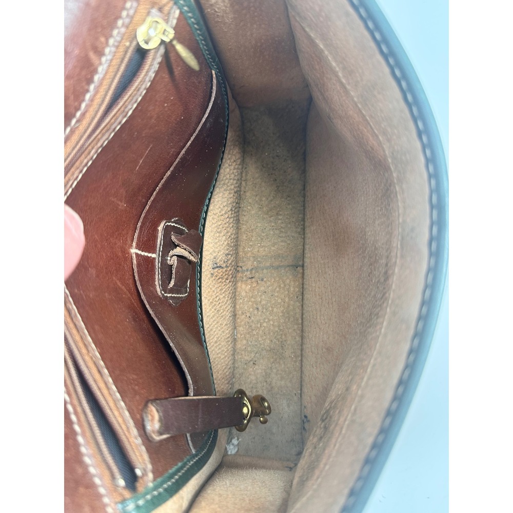 Vintage BRAHMIN Brown Leather Purse Adjustable Strap Pockets - Picture 11 of 11